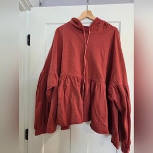 Aerie Rust Red Hoodie Sweatshirt